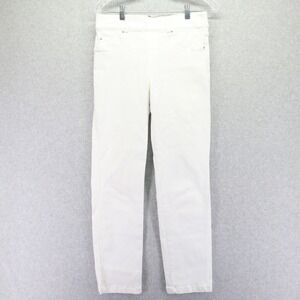 Spanx Jeans Womens Medium Skinny Stretch Casual Pull-On 5-Pocket Denim White